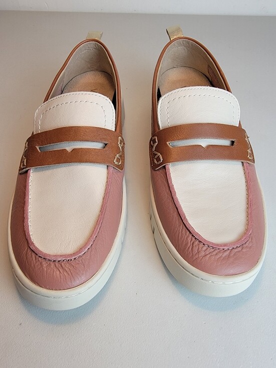Vionic Shoes - Vionic Uptown Penny Loafers Leather Slip On Shoe Comfort Rose/Pink Multi Sz 7.5